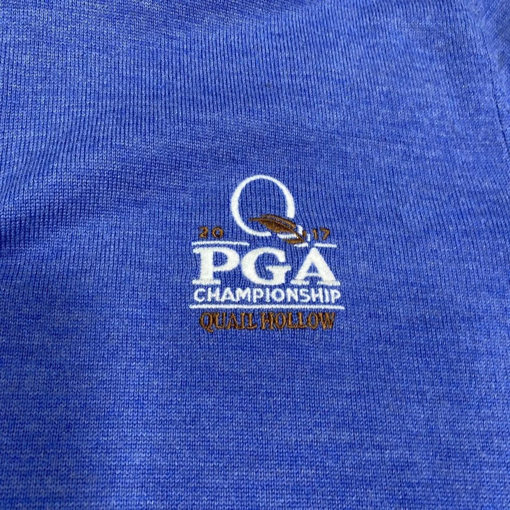 PGA Championship Quail Hollow Sweater Mens Medium Blue Golf‎ Polo Ralph Lauren